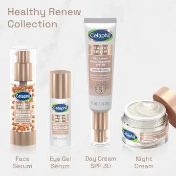 Cetaphil Healthy Renew Skin Tightening Night Cream 1.7 Oz, Wrinkle Repair Cream for Face with Peptides, Retinol Alternative Cream For Sensitive Skin, Fragrance Free