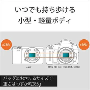 Sony Alpha a6000 Camera 24.3MP with 4K Video and Lens