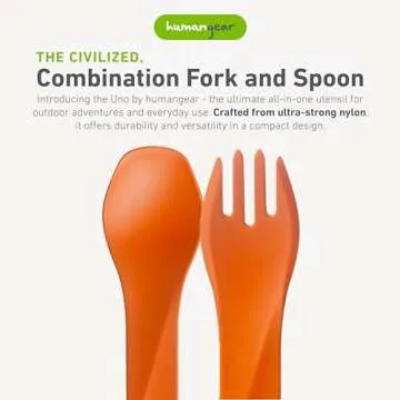 humangear GoBites Uno 3-Pack | Portable Travel Utensils | Multi-Functional Spork