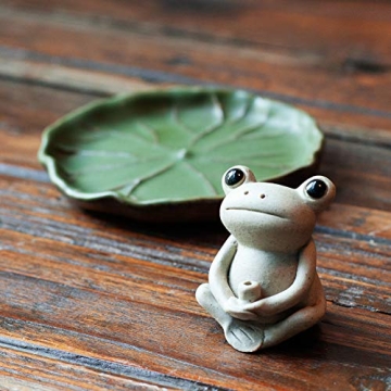Handmade Frog Ceramic Incense Holder for Home Decor