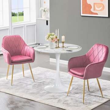 Round Dining Table White Faux Marble Kitchen Dining Table 32" Modern Mid-Century Leisure Tulip Table...