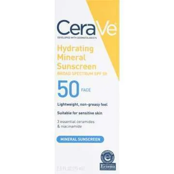 CeraVe Mineral Sunscreen SPF 50 - Travel Size 2.5 oz