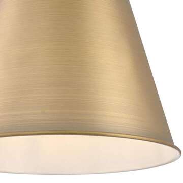 Westinghouse 6111500 Derose Transitional One-Light Indoor Pendant Light Brushed Brass Finish