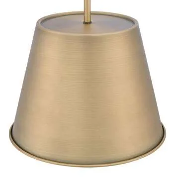 Westinghouse 6111500 Derose Transitional One-Light Indoor Pendant Light Brushed Brass Finish