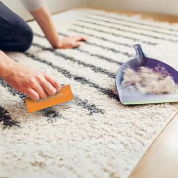 FURCOBRA Pro Pet Hair Remover 4.33" - Easy Grip Pet Hair Removal Tool for Car, Carpet Scraper - Animal Fur Remover, Scraper for Carpet, Home Surfaces - Light & Compact Dog Fur Cleaning Tool