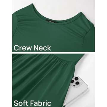 ZESICA Women's Long Sleeve Maxi Dress with Pockets