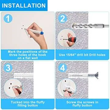 Yzerel Ceiling Hooks for Hanging Plants - Metal Plant Bracket Iron Wall Mount Lanterns Hangers for Hanging Bird Feeders, Lanterns, Wind Chimes, Planters, Outdoor Decoration Hooks (White)