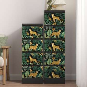 XRUIBZI Leopard Wallpaper Peel and Stick for Kids