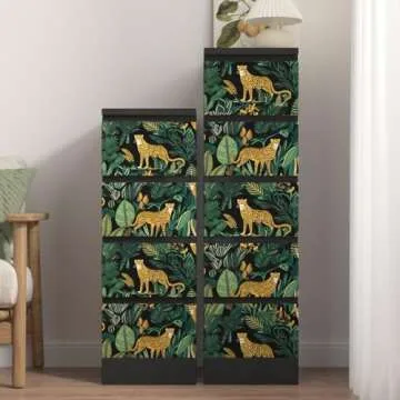 XRUIBZI Leopard Wallpaper Peel and Stick for Kids