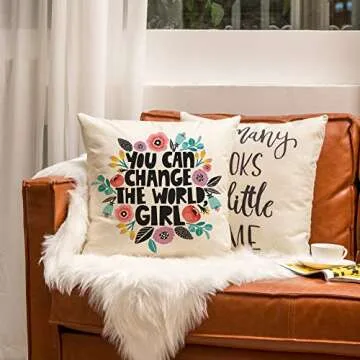 Ogiselestyle Motivational Throw Pillow Cover for Home Decor