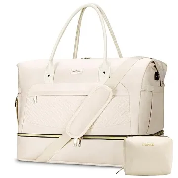 HOMIEE Travel Duffle Bag, Weekender Overnight Bag with Shoes Compartment and Wet Pocket, Large Carry...