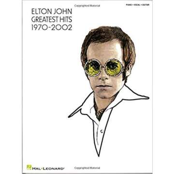 Elton John - Greatest Hits 1970-2002 Spiral Bound Music Catalog