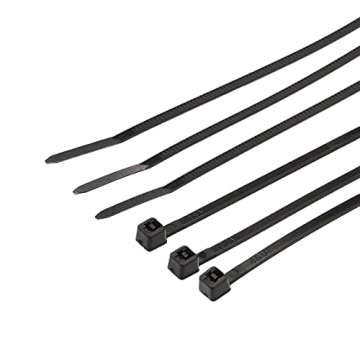 Amazon Basics Multi-Purpose Cable Ties - 4-Inch/100mm, 200-Piece, Black