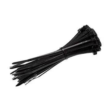 Amazon Basics Multi-Purpose Cable Ties - 4-Inch/100mm, 200-Piece, Black