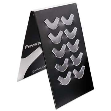 Beauticom Dolly's Lash Eyelash Perm Lift Y-Shape Eyelash Brush (10 Pieces) for Eyelash Perm Kit, Professional Eyelash Lash Extensions, Lash Curling, Semi-Permanent Curling Wave Suitable For Salon