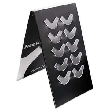 Beauticom Dolly's Lash Eyelash Perm Lift Y-Shape Eyelash Brush (10 Pieces) for Eyelash Perm Kit, Professional Eyelash Lash Extensions, Lash Curling, Semi-Permanent Curling Wave Suitable For Salon