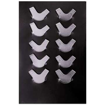 Beauticom Dolly's Lash Eyelash Perm Lift Y-Shape Eyelash Brush (10 Pieces) for Eyelash Perm Kit, Professional Eyelash Lash Extensions, Lash Curling, Semi-Permanent Curling Wave Suitable For Salon