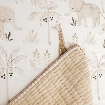Safari Animal Crib Sheets 100% Cotton Fitted for Standard Crib