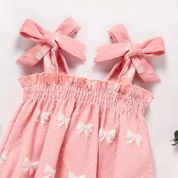 ZOELNIC Baby Girl Summer Clothes Cute Strap Romper