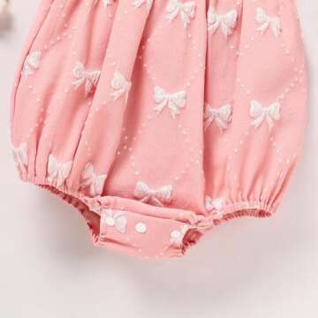 ZOELNIC Baby Girl Summer Clothes Cute Strap Romper