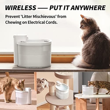 uBehave Cat Water Fountain - Wireless & Automatic Pet Fountain