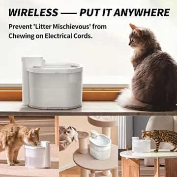 uBehave Cat Water Fountain - Wireless & Automatic Pet Fountain