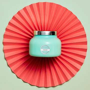 Capri Blue Volcano Scented Candles - Luxury Glass Jar Candles for Home Scented with Tropical Fruit &...