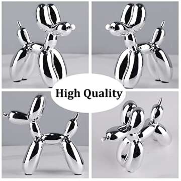Modern Art Balloon Dog Sculpture Decorative Resin Figurine