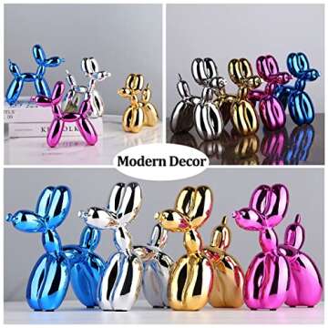 Modern Art Balloon Dog Sculpture Decorative Resin Figurine