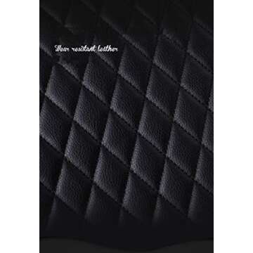 SOGLOTY Luxury Pu Leather Crown Car Seat Cover with Pillows and Steering Wheel Cover for Girl&Women Universal Leatherette Seat Cushions Universal Fits Most Cars (Pink)