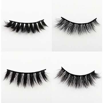 Newcally Faux Mink Lashes Pack 20 Pairs Wholesale False Eyelashes Dramatic Long Fluffy Wispy Fake Eye Lashes Bulk