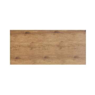 Manhattan Comfort Nomad Dining Table for 4 to 6, Modern Rustic Farmhouse Statement Furniture Piece with Protouch Wood Grain Finish, Sturdy H-Base Pedestal Design, Easy Assembly, 67.91", Nature