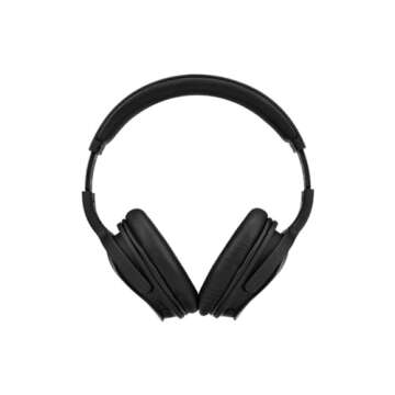 Monoprice Wireless Over Ear Headphones - Active Noise Cancelling (ANC) Bluetooth 5.0, Extended Playt...