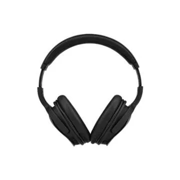 Monoprice Wireless Over Ear Headphones - Active Noise Cancelling (ANC) Bluetooth 5.0, Extended Playt...