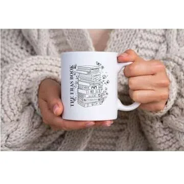 Trendy Aesthetic For Book Lovers Mug, Taylor Albums Books Coffee Mug, Folk Music Cup, Music Tea Mug Gift, Country Music Mug M221