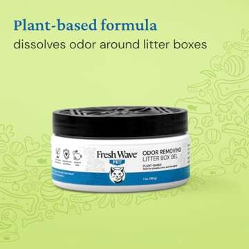 Fresh Wave Litter Box Odor Gel - Safe and Natural 7 oz
