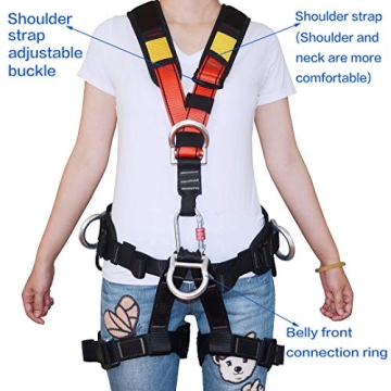 HeeJo Climbing, Rock Climbing, Safety seat belt for Rappelling Fire Rescuing Tree Climbing Gear