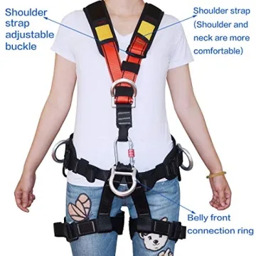 HeeJo Climbing, Rock Climbing, Safety seat belt for Rappelling Fire Rescuing Tree Climbing Gear