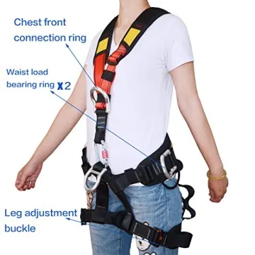HeeJo Climbing, Rock Climbing, Safety seat belt for Rappelling Fire Rescuing Tree Climbing Gear