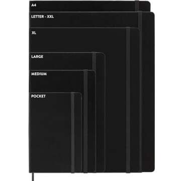 Moleskine Classic 12 Month 2025 Weekly Planner - Premium Hard Cover, Black