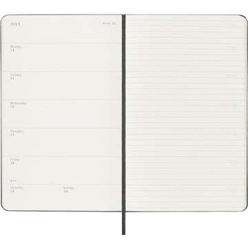 Moleskine 2025 Weekly Planner - Classic Black Hard Cover