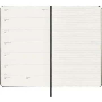 Moleskine 2025 Weekly Planner - Classic Black Hard Cover