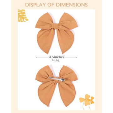 doboi 20PCS Fable Bows for Baby Girls Durable Hair Accessories