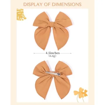 doboi 20PCS Fable Bows for Baby Girls Durable Hair Accessories