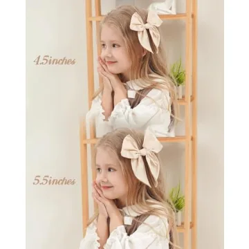 doboi 20PCS Fable Bows for Baby Girls Durable Hair Accessories