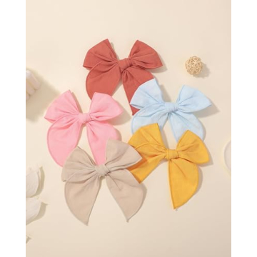 doboi 20PCS Fable Bows for Baby Girls Durable Hair Accessories