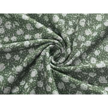 FENSACE Light Green Wrap Dress for Women - Stylish & Comfortable