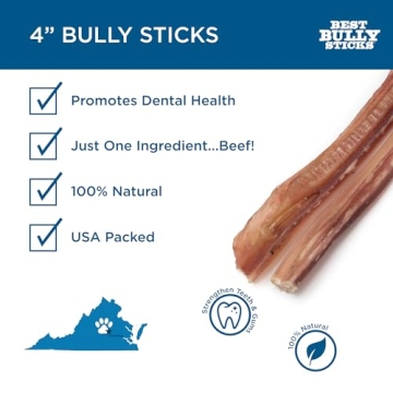 Best Bully Sticks 4 Inch Natural Dog Treats