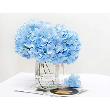 DuHouse Silk Hydrangea Flower Heads for Weddings and Home Decor