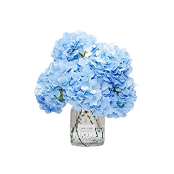 DuHouse Silk Hydrangea Flower Heads for Weddings and Home Decor